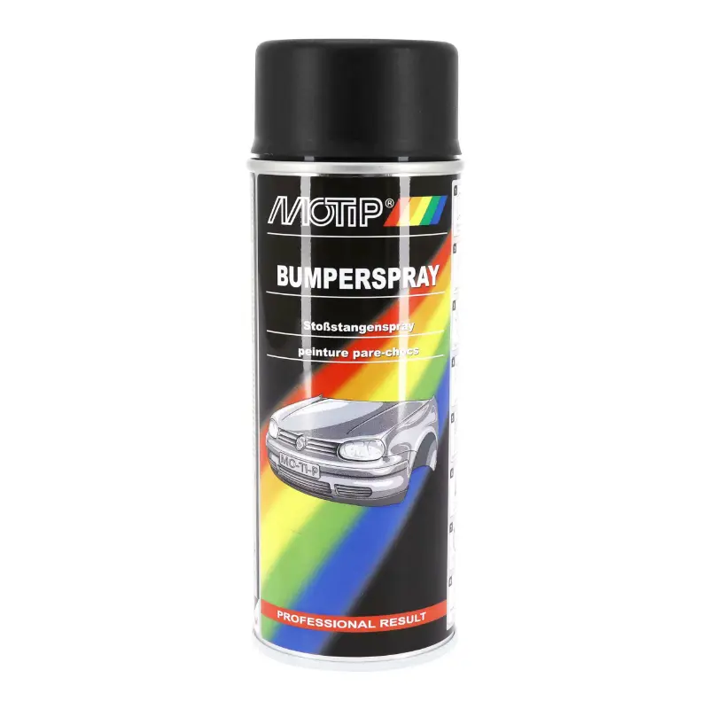 علبة رش طلاء Motip bumperspray للبلاستيك باللون الأسود 400 مل (04073)