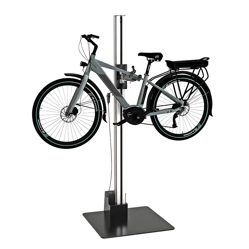 Pied d'atelier de reparation velo professionnel Officine Parolin opus power electrique (avec telecommande) supporte 40KGS -gist