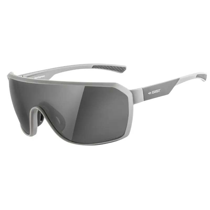 Lunettes vélo adulte Gist Range monture gris mat - protection 100% UV - UVA - UVB - catégorie 3
