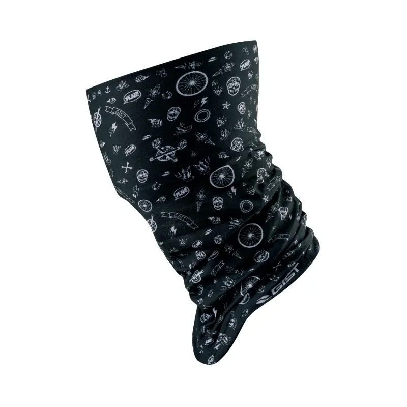 Bandana tour de cou GIST tattoo noir - 5886