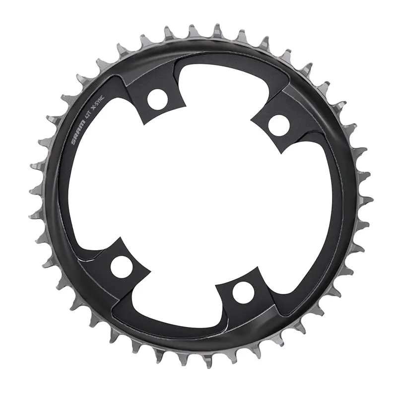 Plateau route - gravel direct mount pour Sram origine 42DTS mono x-sync red - force axs alu noir 12V.