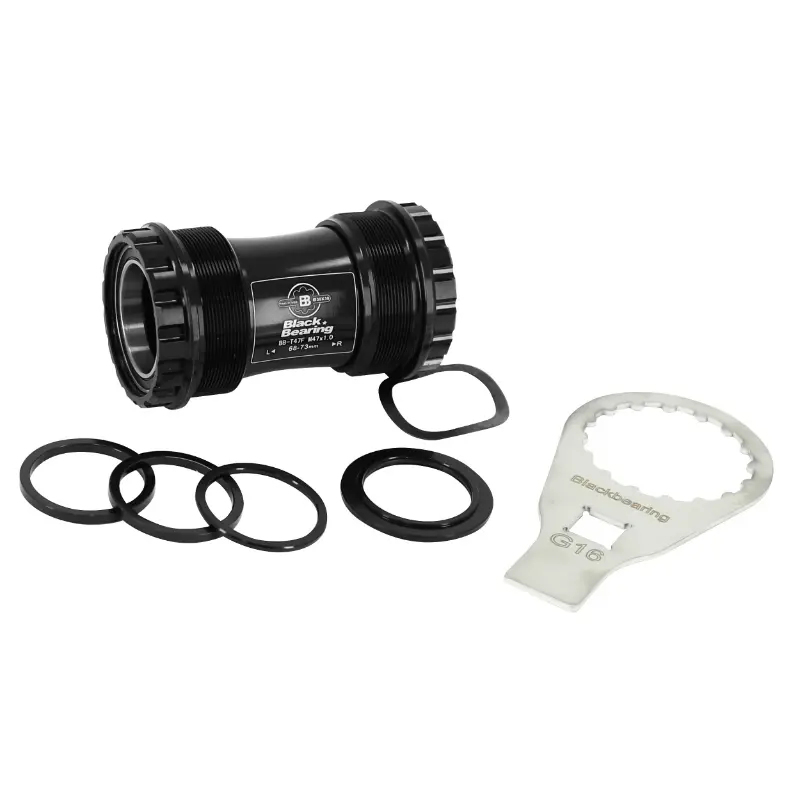Integrierte Gewindetretlagerhülse BLACKBEARING für Rennrad & MTB B5 Ø 47MM (Gehäuse 68-73MM) englisch - BSC - 1,37X24 Achse 30MM