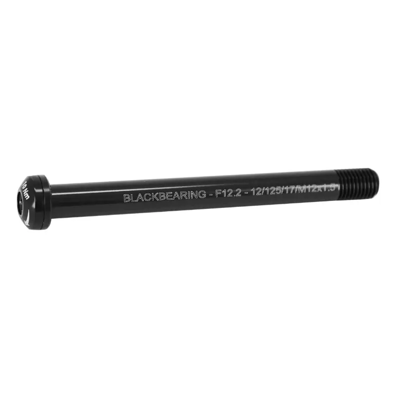 Axe traversant blocage roue avant Black Bearing M12 x 1.5 mm 12 x 100 noir
