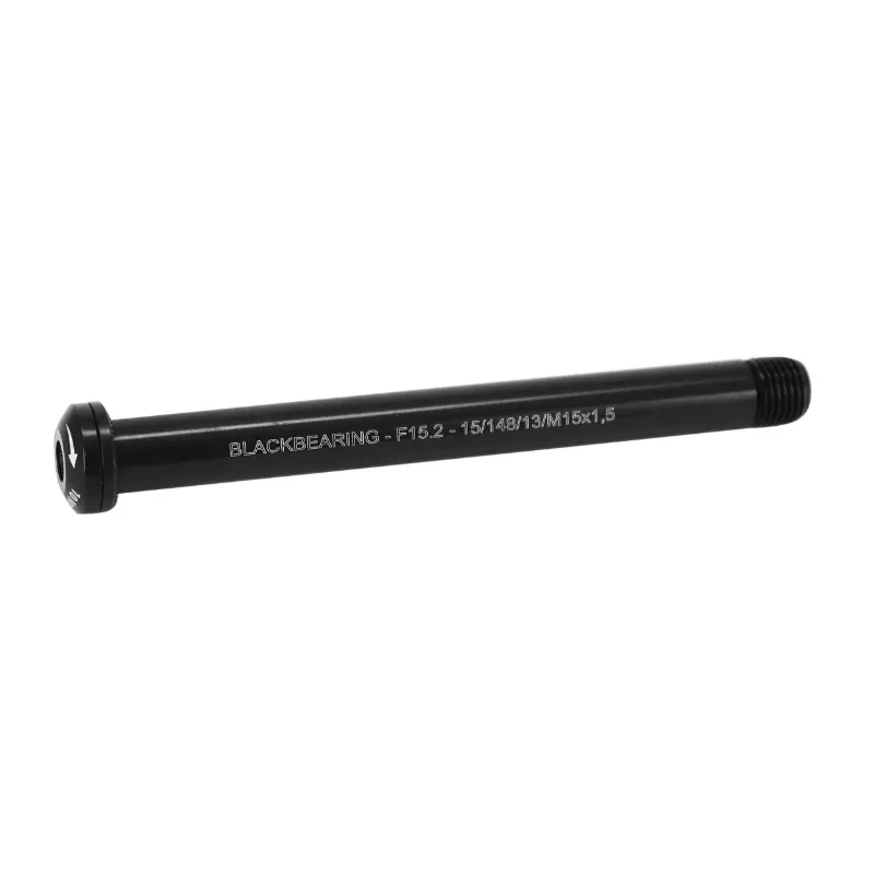 Black Bearing M15 x 1.5mm 나사산 15 x 100mm 블랙 프론트 휠 잠금 퀵 릴리스 액슬