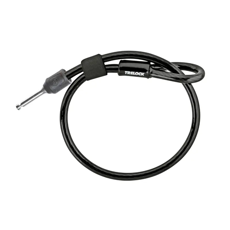 Fahrradschloss Kabel mit Öse Trelock ZR310 Plug Cable schwarz 1,50 m Ø 10 mm