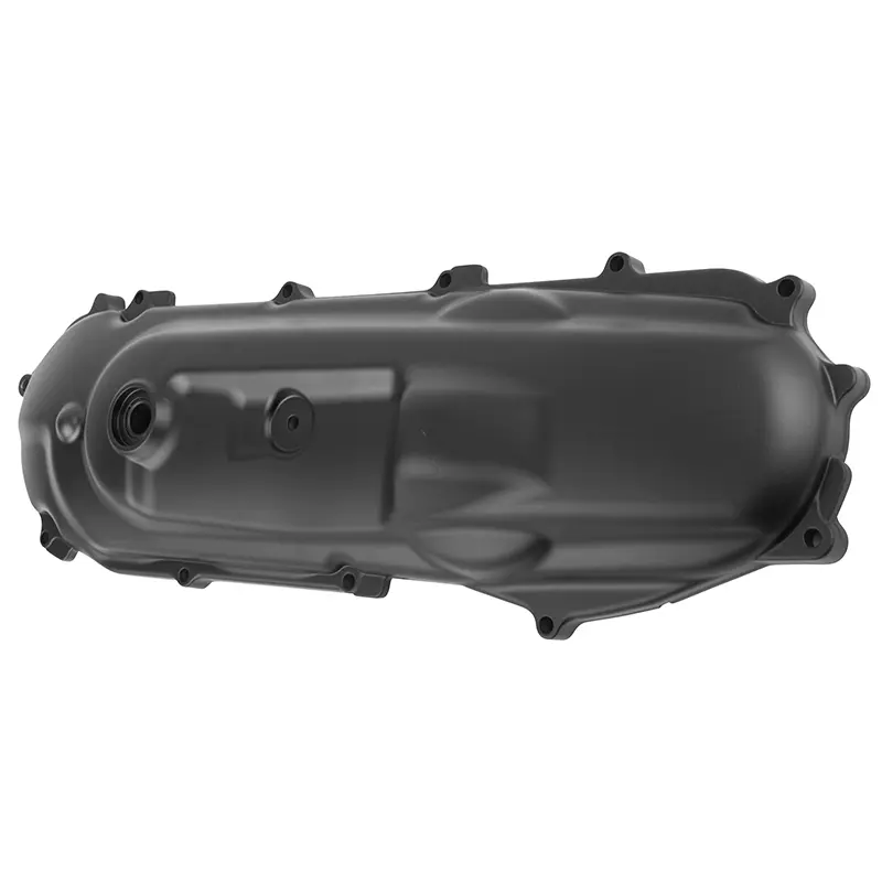 MBK 50 Booster/Rocket/NG/Stunt 및 야마하 50 BWS/Slider/Spy/Bump용 P2R 무광 블랙 변속기 커버 — 2번째 뷰