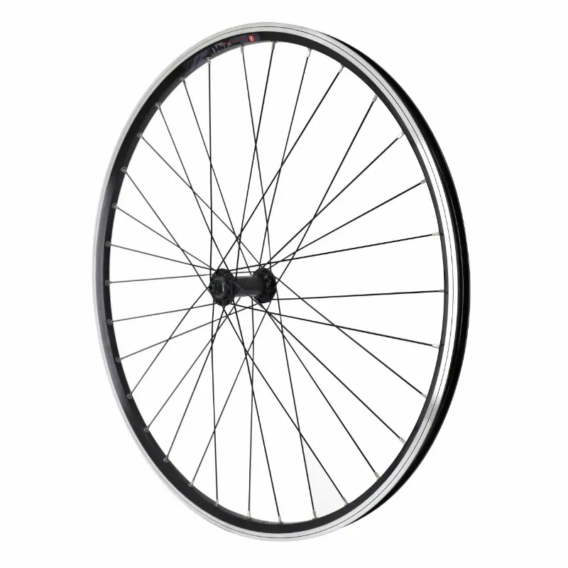 Roue VTC avant 700 x 35 - 28" M260 Velox noir renforcée moyeu Shimano QC300 jante 19C 32 rayons - Poids max 130 kg