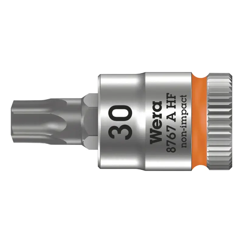 Douille Torx Wera 8767 A Zyklop 1/4 T30 longueur 28 mm