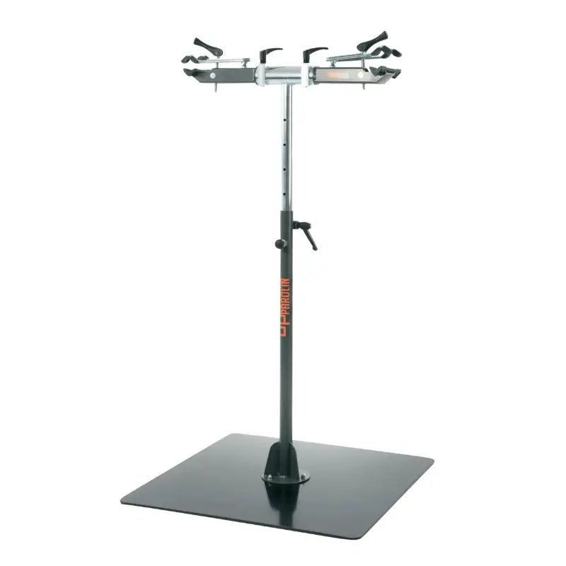 Fahrrad-Werkstattständer professionell Officine Parolin opus Doppelträger 50KGS pro Arm -mit Metallplatte am Boden -gist