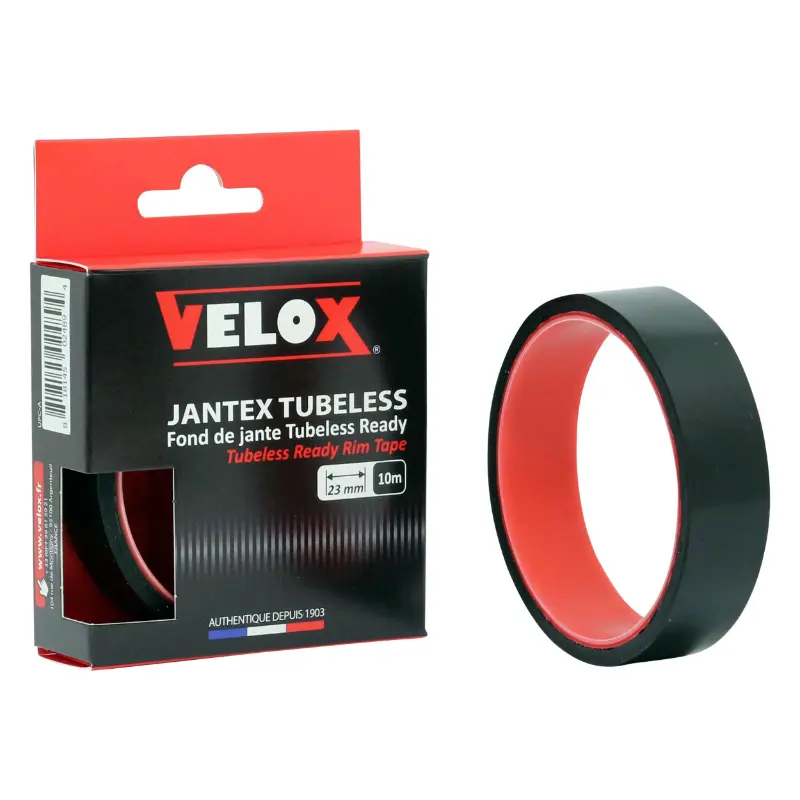 Fond de jante atelier adhesif conversion route-gravel tubetype en tubeless Velox 23MM roue largeur 21-23C (rouleau 10M)
