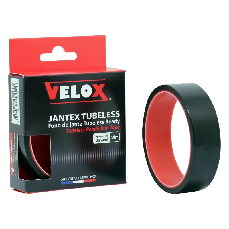 Felgenband klebend Velox 25 mm Umrüstung Rennrad-MTB tubeless (Rolle 10 m)