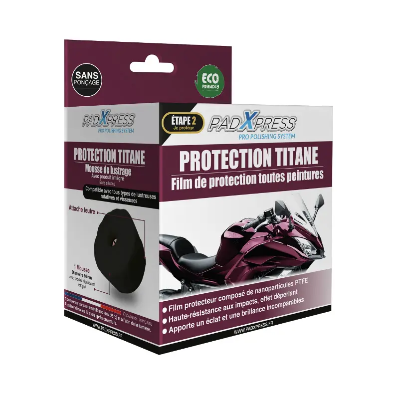 Protection titane moto MECACYL Padxpress carénages et réservoir
