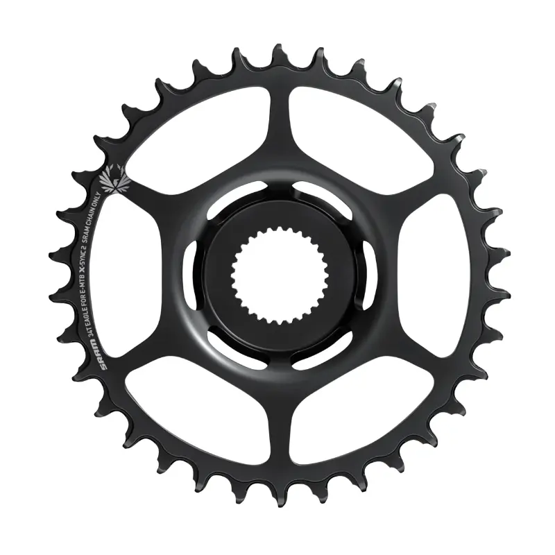 Plateau vae-e-bike direct mount pour bosch Sram eagle X-SYNC2 34DTS mono 4ÈME generation noir (deport 10MM) 12V.