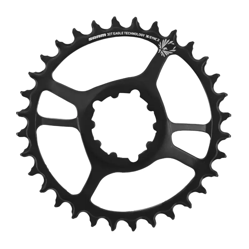 Plateau vae-e-bike direct mount Sram X-SYNC2 11-12V. acier 32DTS mono noir boost offset 6MM