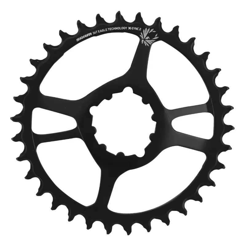 Plateau vae-e-bike direct mount Sram X-SYNC2 11-12V. acier 34DTS mono noir boost offset 6MM