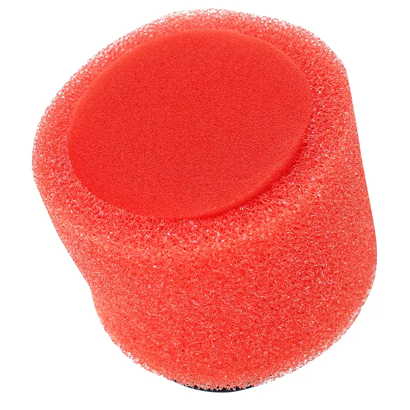 Luftfilter Replay Doppelschwamm PWK 21-34 mm 45° abgewinkelte Befestigung Durchmesser 49 mm rot