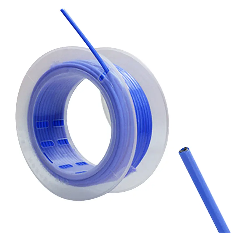 Gaine pour câble de gaz VOCA RACING Teflon diamètre 5 mm longueur 20 m bleu