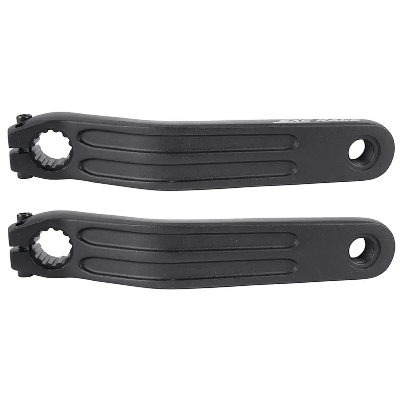 Manivelle VTT fat bike Leader Fox Braga moteur M500 170 mm aluminium noir (paire)