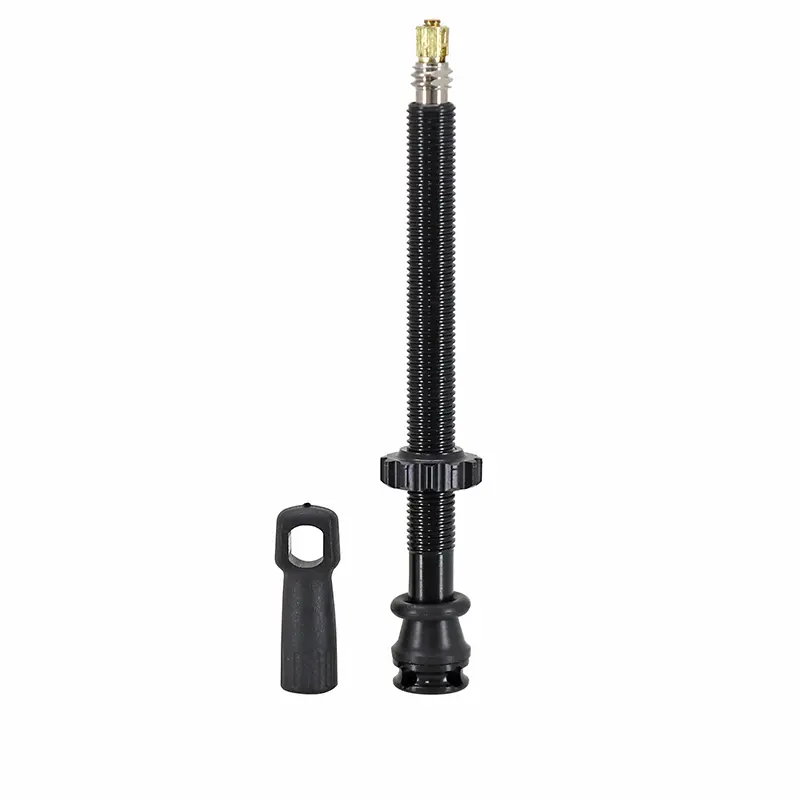 Tubeless-Ventil Presta Newton schwarz 87 mm 4 Löcher