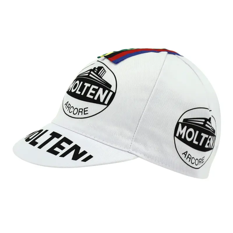 Vintage-Kappe Molteni Weltmeister weiß GIST