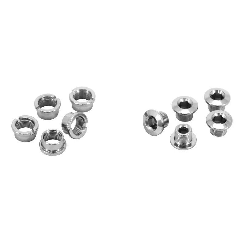 Pedalier pistă monoplat Stronglight oțel - șurub M8X6.5X0.75 și bucșă M8X4.5X0.75 (set de 5)