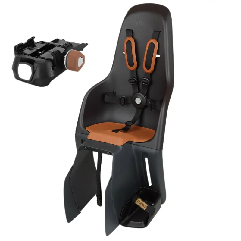 Porte bebe-siege enfant arriere Polisport a fixer sur porte bagage fixation etau minia noir (9 a 22KGS) homologue en 14344 (boite carton individuelle)