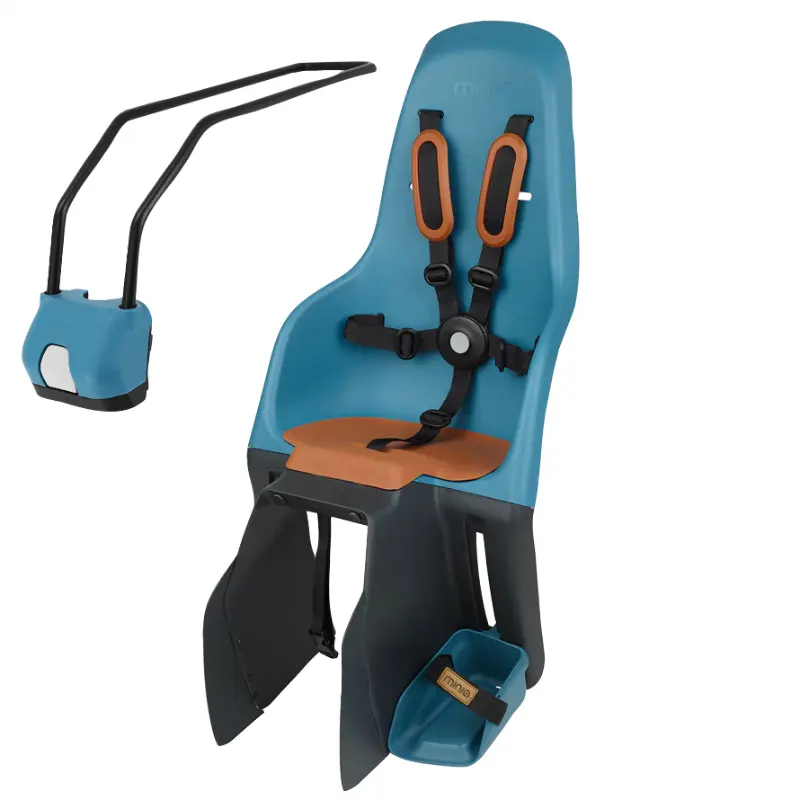 Porte bebe-siege enfant arriere Polisport a fixer sur cadre minia bleu neptune (9 a 22KGS) homologue en 14344 (boite carton individuelle)