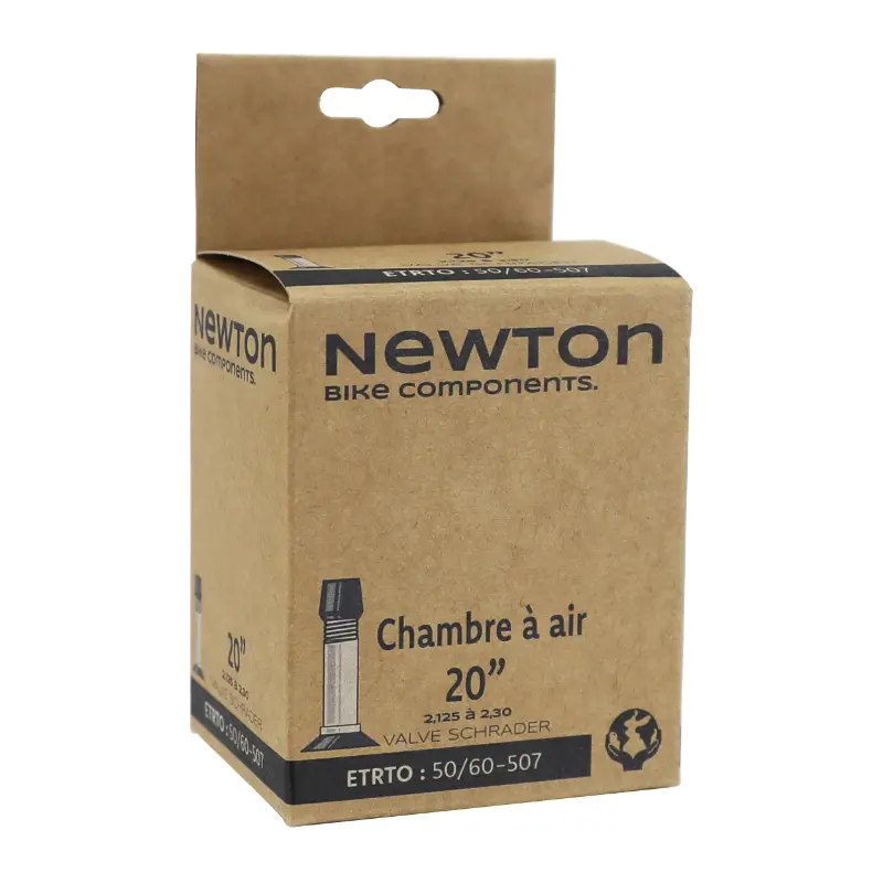 Chambre à air vélo 20 x 2.125-2.30 Newton valve standard 40 mm