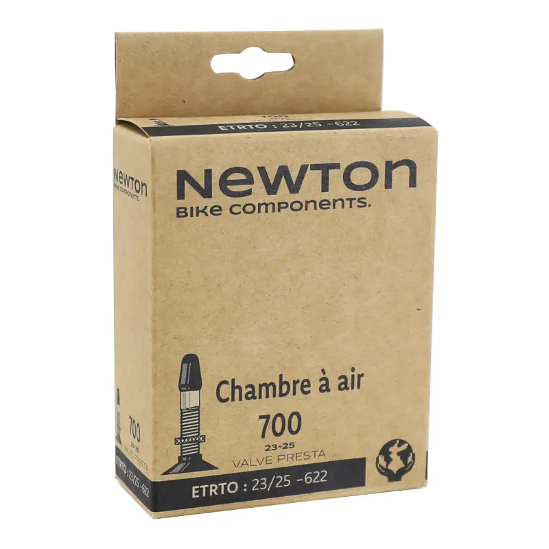 Chambre à air vélo 700 x 23-25 Newton valve Presta 60 mm