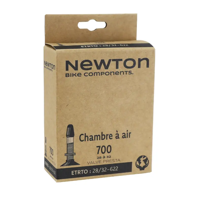Chambre à air vélo 700 x 28-32 Newton valve Presta 48 mm