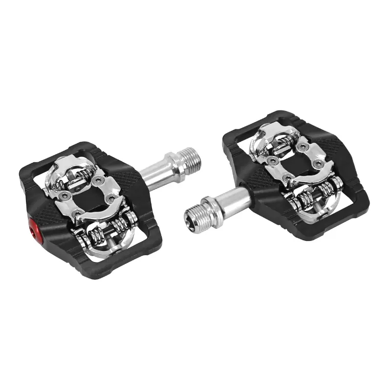 SWITCH CNC aluminum black 102 x 73 mm flat pedal automatic or standard (pair)