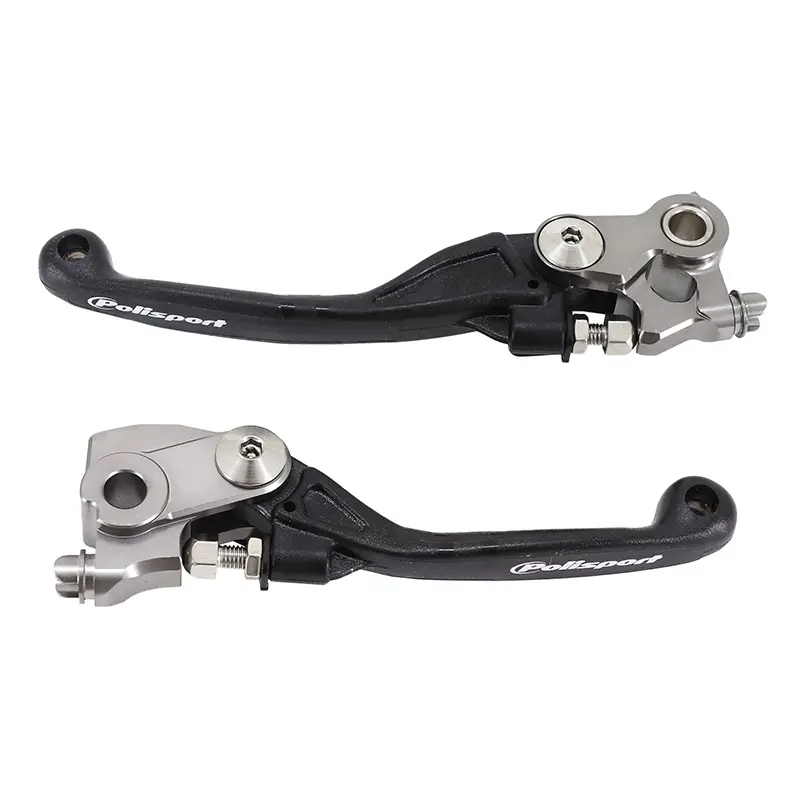 Pârghie de frână-ambreiaj retractabilă-pivot Polisport Honda 450 CRF-R 2021+ negru (pereche) — vederea 5