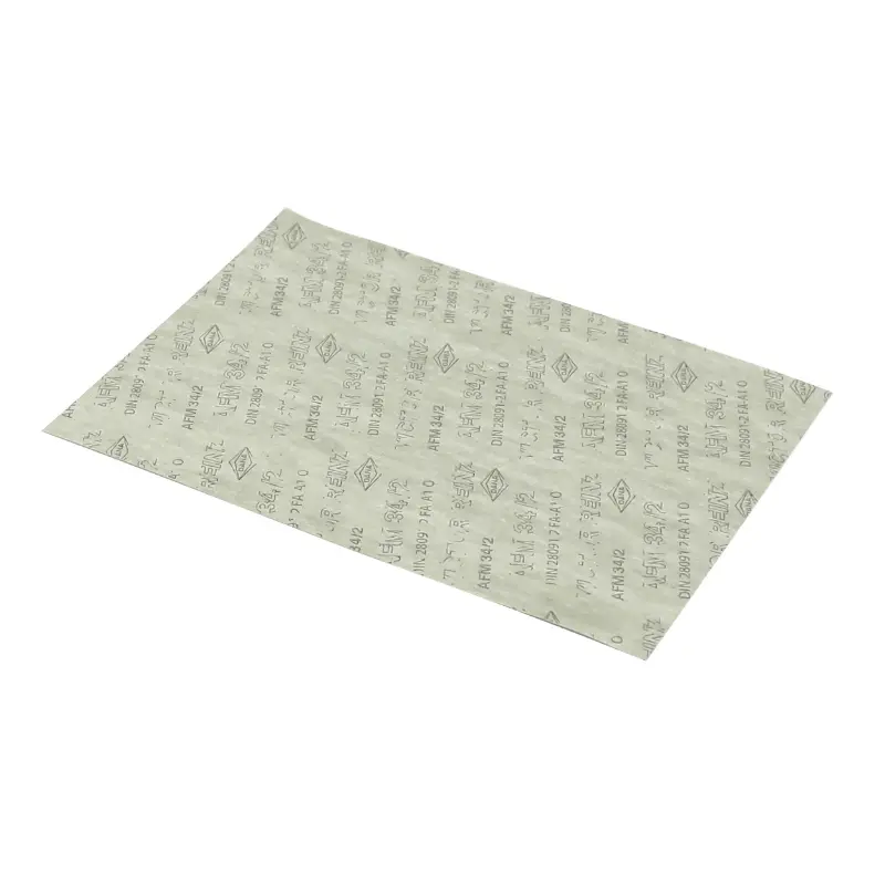 Joint feuille carton presse Artein AFM-34 victor reinz 140X195 MM (s) epaisseur 0,40 MM (montage a sec) (resiste jusqu'a 400°c) -qualite allemande