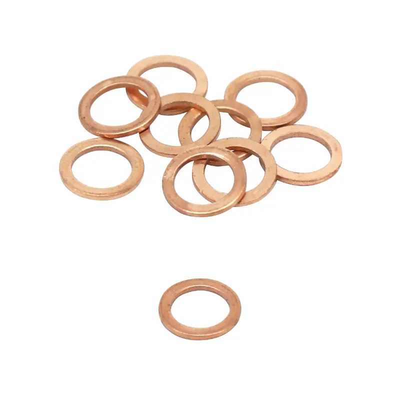 Kupferdichtscheibe für Ölablass Artein flach 8x12x1 mm (Blister 10 Stück)
