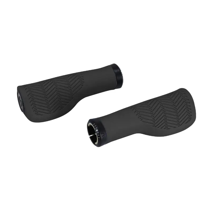 Poignée City Herrmans Nucore Town ergonomique avec lock-on noir L 130 mm diam 22 mm (paire)