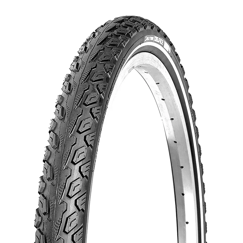 Stadt-Fahrradreifen 700 x 40 Deli Cruisland verstärkt pannensicher 2,5 mm schwarz TR (40-622) Reflex-Flanke