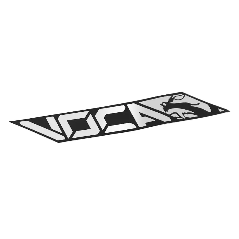 ملصق VOCA RACING مقاس 110x17 مم أسود-كروم مقاوم للحرارة