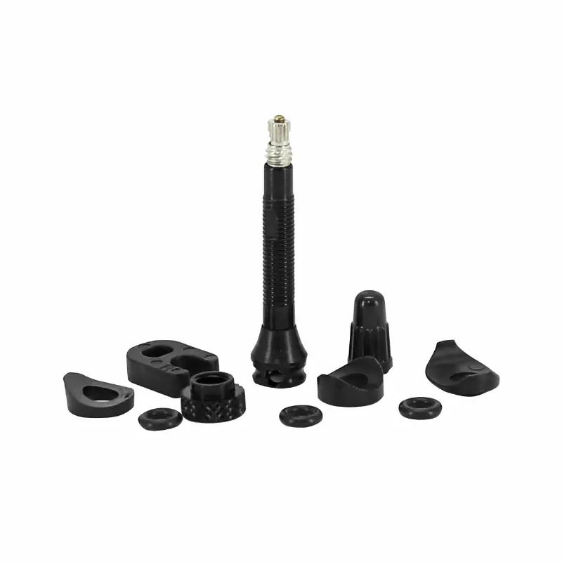 Valve de pneu tubeless Presta Mavic UST 40 mm alu noir obus démontable