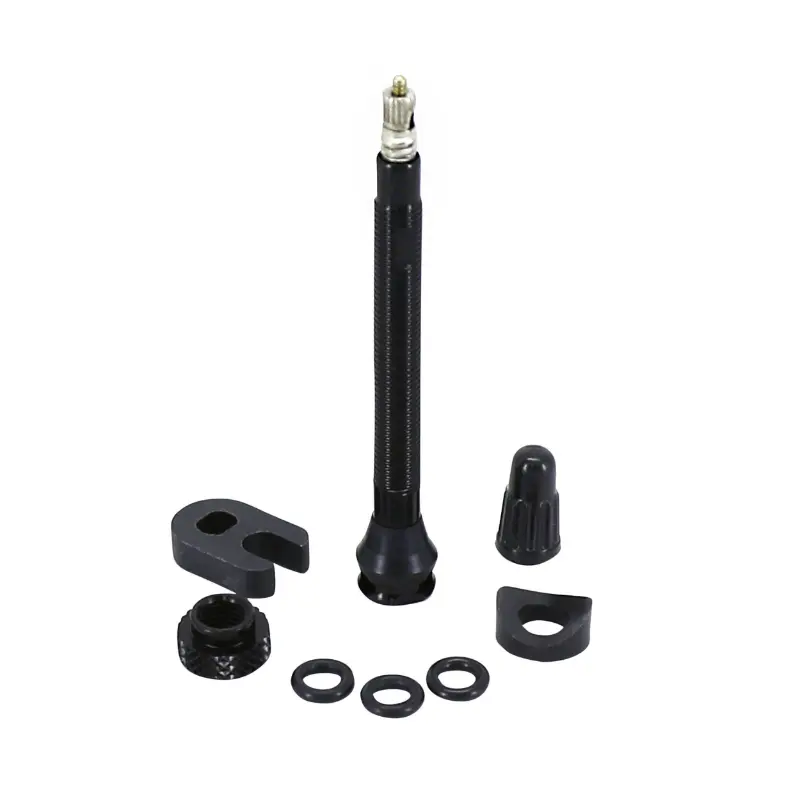 Valve de pneu tubeless Presta Mavic UST 60 mm aluminium noir obus démontable