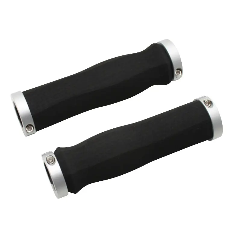 P2R City Import 인체공학적 폼 그립 블랙 클램핑 CHC 실버 L130 mm (1쌍)