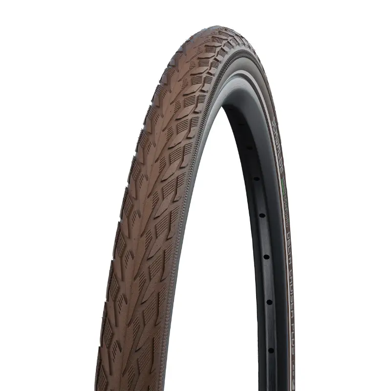 Fahrradreifen Schwalbe Delta Cruiser Plus 700 x 35 creme Green Guard Reflex