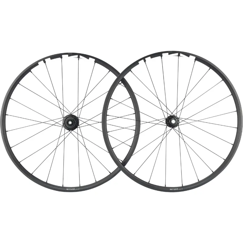 Roues VTT disque 29" Shimano MT501 Boost Centerlock avant + arrière 12V Microspline noir axe traversant 12-148 et 15-110 jante 24C