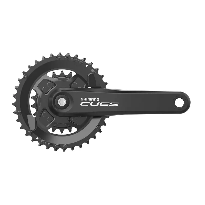 MTB-Kurbelgarnitur Shimano 9-10-11V. CUES U4000 schwarz 170MM 36-22 DTS (Quad-Achse 123MM)