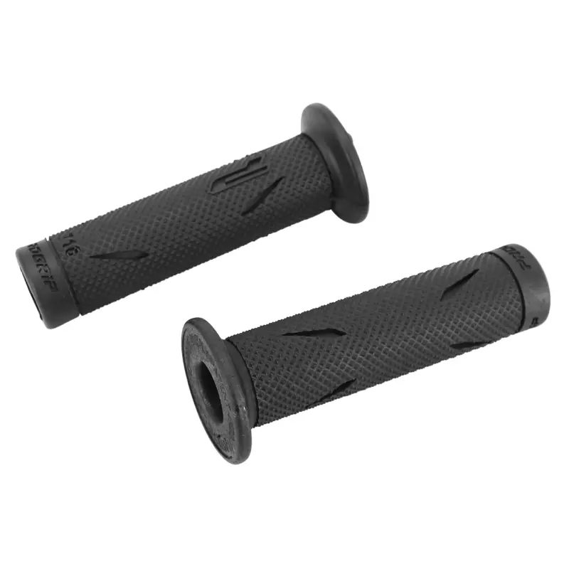 プログリップ 715 GPレーシング シングルデンシティ ブラック オープンエンド 122mm グリップカバー（ペア） — 第3ビュー
