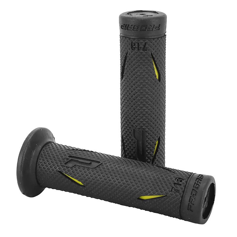Håndtagsbeklædning Progrip 718 dobbelt densitet sort-gul 122 mm (par)