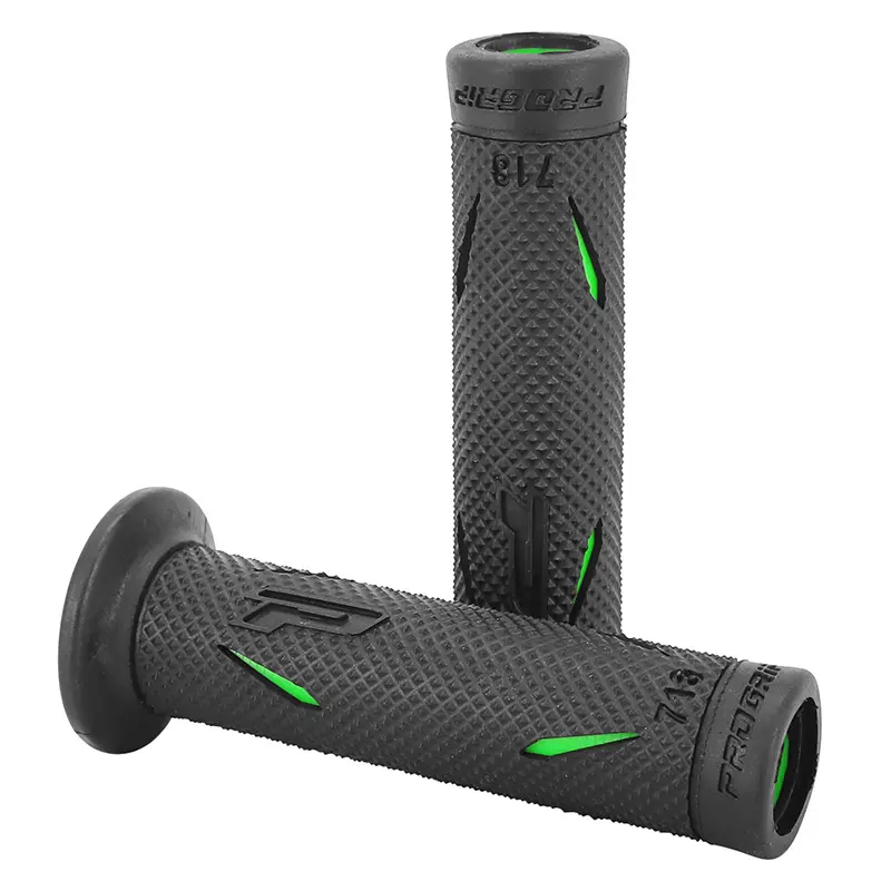 Обвивка за дръжка Progrip 718 двойна плътност черно-зелена, отворен край 122 mm (чифт)