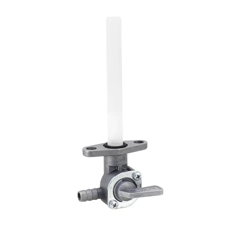 Robinet essence moto cross adaptable tous modeles sortie essence sur cote gauche (entraxe 34MM fixation ø 6MM) -Buzzetti