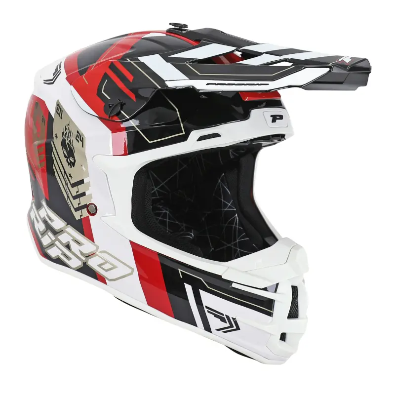 Cross Helm Erwachsene Progrip 3080 Spirits rot-schwarz XL ECE 22.06