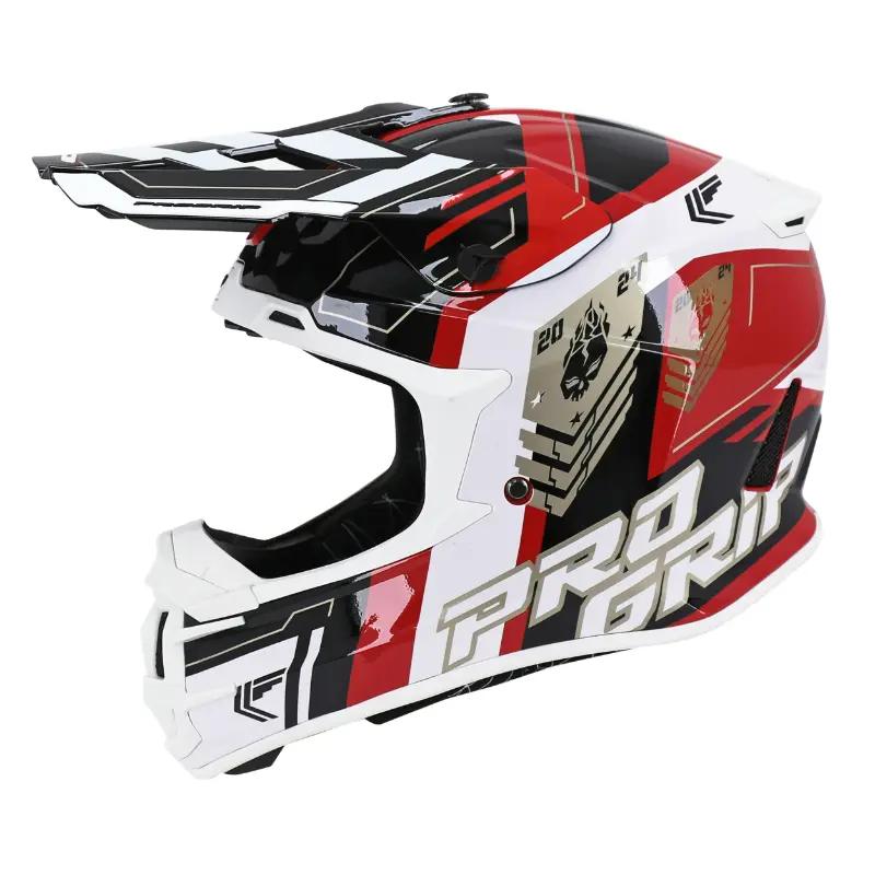 Cross Helm Erwachsene Progrip 3080 Spirits rot-schwarz XL ECE 22.06 — Ansicht 2