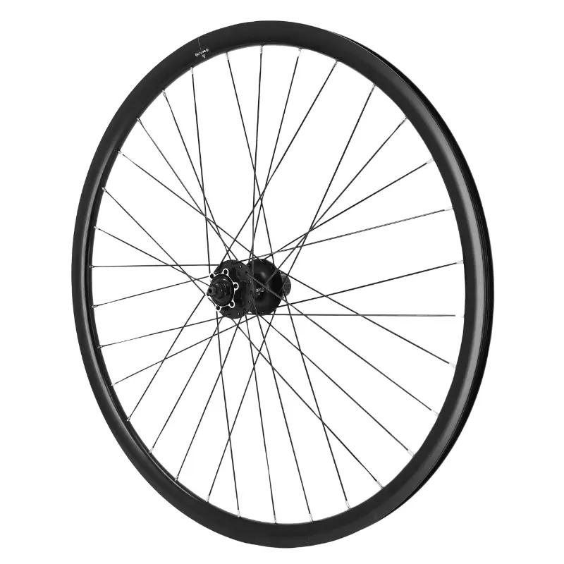 Roue gravel route disque 700 Pulse 19 arrière moyeu Shimano Deore M475 disque 6 trous cassette HG-M 11-10-9V tubeless ready jante 19C 32 rayons noir